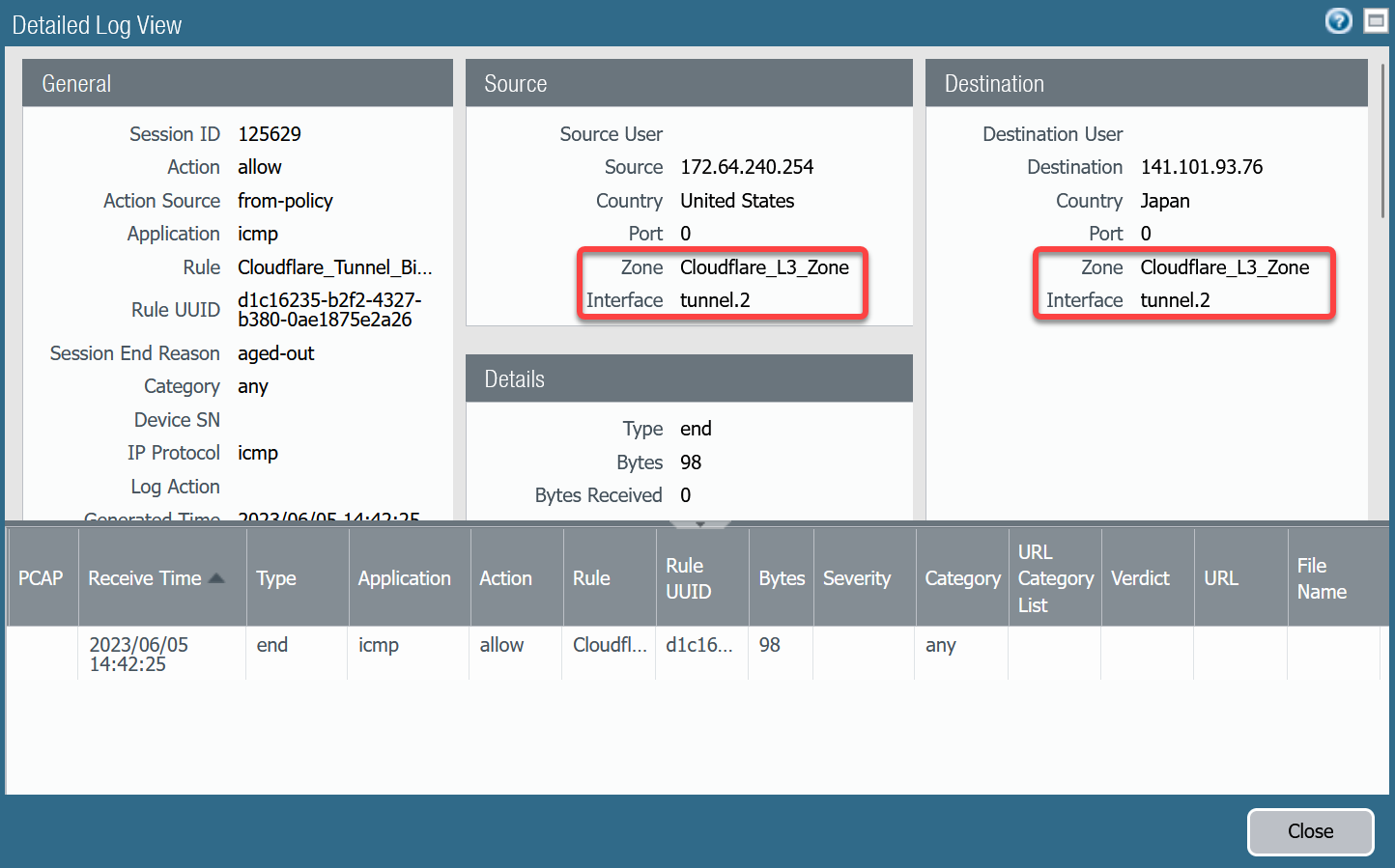 Bidirectional Health Check Logging - tunnel.2